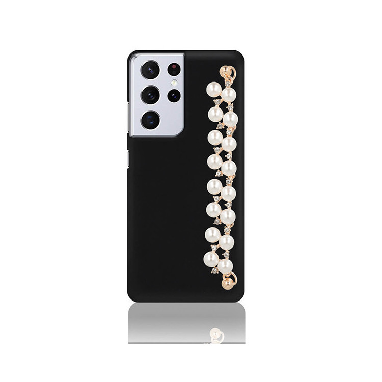 ETUI SMOOTH Z ŁAŃCUSZKIEM BLINK 7 NA TELEFON  SAMSUNG GALAXY S21 ULTRA CZARNY