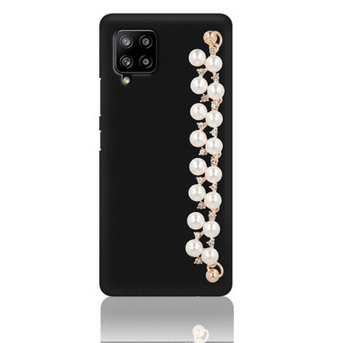 ETUI SMOOTH Z ŁAŃCUSZKIEM BLINK 7 NA TELEFON  SAMSUNG GALAXY A42 5G CZARNY