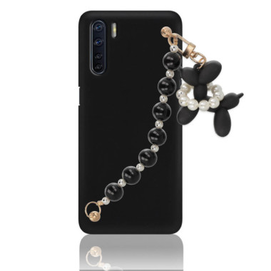 ETUI SMOOTH Z ŁAŃCUSZKIEM BLINK 20 NA TELEFON  OPPO A91 CZARNY