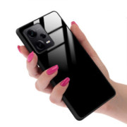ETUI BLACK CASE GLASS NA TELEFON XIAOMI REDMI NOTE 12 PRO PLUS 5G CZARNY
