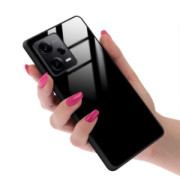 ETUI BLACK CASE GLASS NA TELEFON XIAOMI REDMI NOTE 12 PRO 5G CZARNY