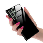 ETUI BLACK CASE GLASS NA TELEFON SAMSUNG GALAXY S23 ULTRA CZARNY