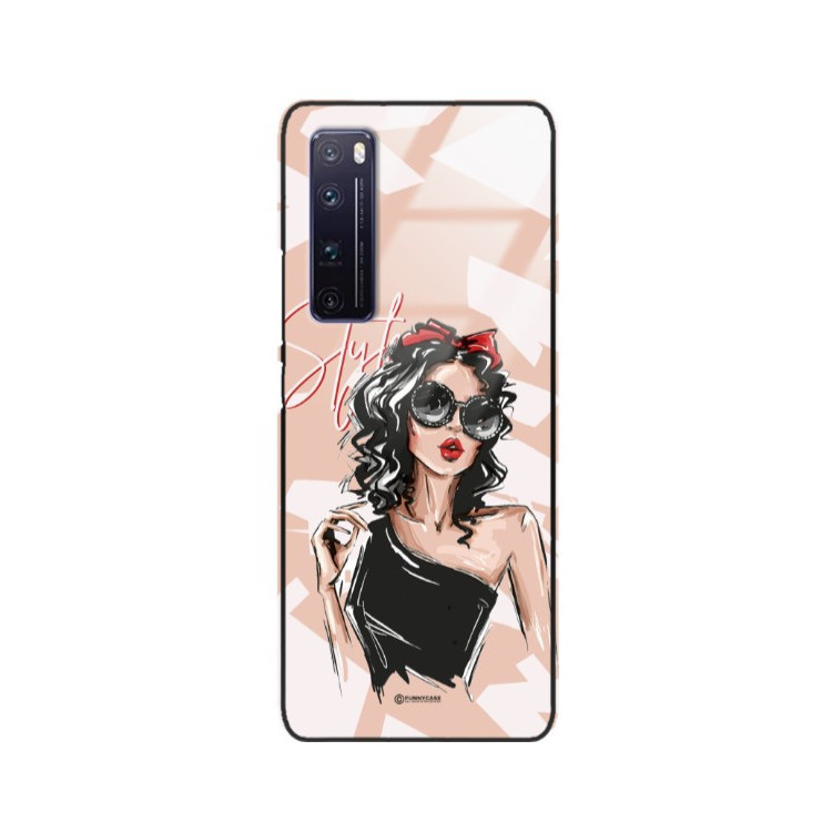 ETUI BLACK CASE GLASS NA TELEFON HUAWEI NOVA 7 PRO ST_BAB-100