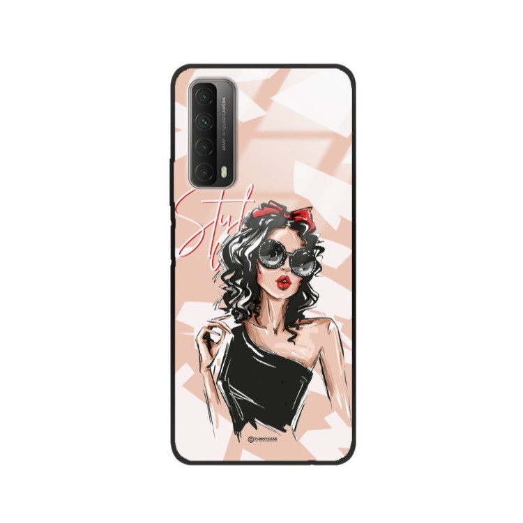 ETUI BLACK CASE GLASS NA TELEFON HUAWEI P SMART 2021 / Y7A ST_BAB-100