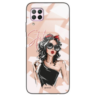 ETUI BLACK CASE GLASS NA TELEFON HUAWEI P40 LITE ST_BAB-100