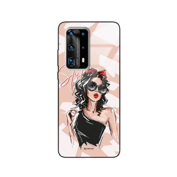 ETUI BLACK CASE GLASS NA TELEFON HUAWEI P40 PRO PLUS ST_BAB-100