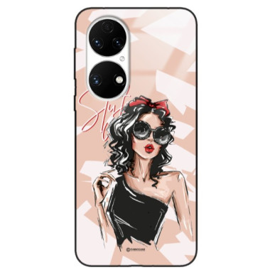 ETUI BLACK CASE GLASS NA TELEFON HUAWEI P50 ST_BAB-100