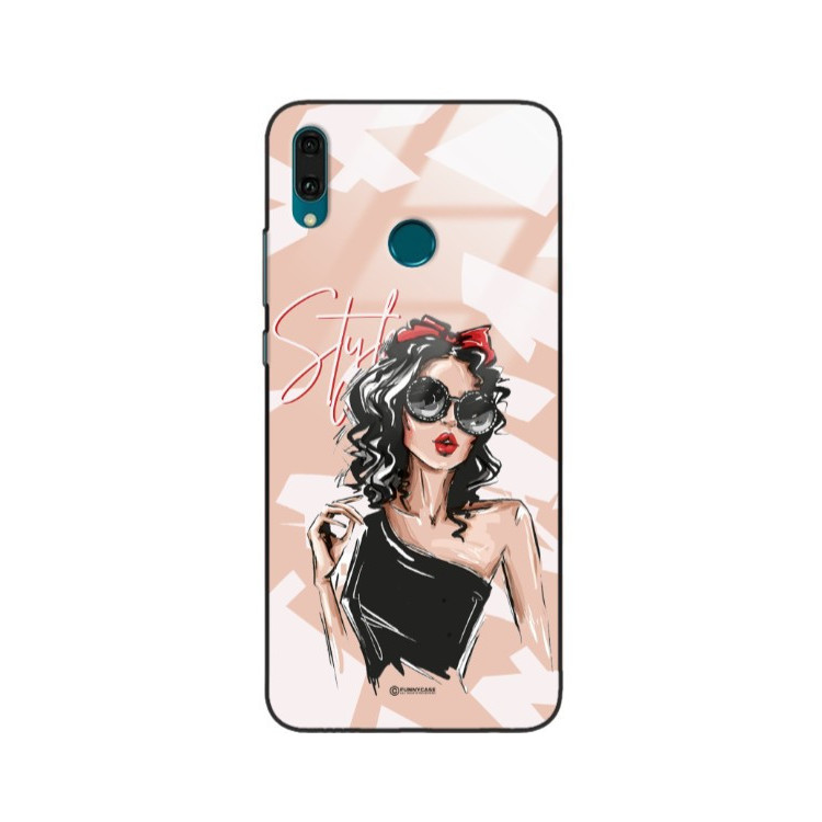 ETUI BLACK CASE GLASS NA TELEFON HUAWEI Y9 2019 ST_BAB-100