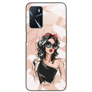 ETUI BLACK CASE GLASS NA TELEFON OPPO A16 / A16S / A54S ST_BAB-100