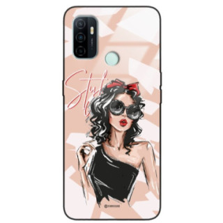 ETUI BLACK CASE GLASS NA TELEFON OPPO A33 ST_BAB-100