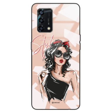 ETUI BLACK CASE GLASS NA TELEFON OPPO A95 4G ST_BAB-100