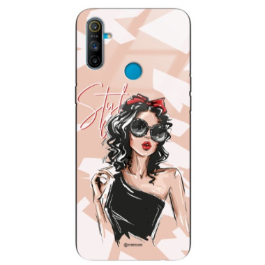 ETUI BLACK CASE GLASS NA TELEFON REALME C3 ST_BAB-100