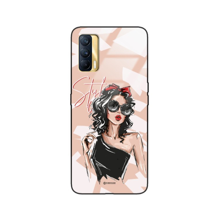 ETUI BLACK CASE GLASS NA TELEFON REALME V15 ST_BAB-100