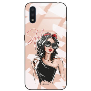 ETUI BLACK CASE GLASS NA TELEFON SAMSUNG GALAXY A01 ST_BAB-100