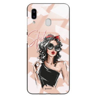 ETUI BLACK CASE GLASS NA TELEFON SAMSUNG GALAXY A20E ST_BAB-100