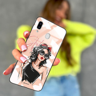 ETUI BLACK CASE GLASS NA TELEFON SAMSUNG GALAXY A20E ST_BAB-100