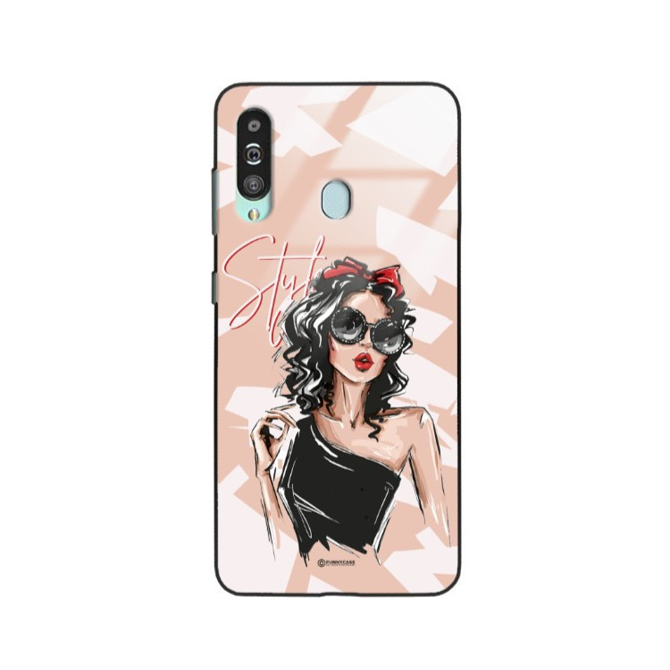 ETUI BLACK CASE GLASS NA TELEFON SAMSUNG GALAXY A60 ST_BAB-100