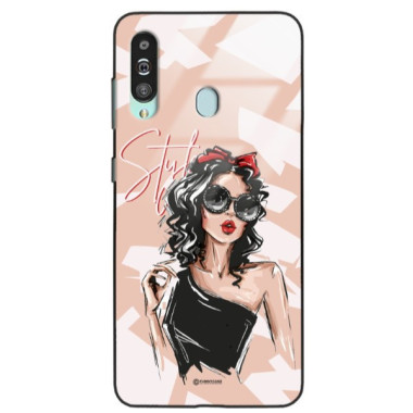 ETUI BLACK CASE GLASS NA TELEFON SAMSUNG GALAXY A60 ST_BAB-100