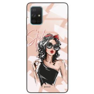 ETUI BLACK CASE GLASS NA TELEFON SAMSUNG GALAXY A71 ST_BAB-100