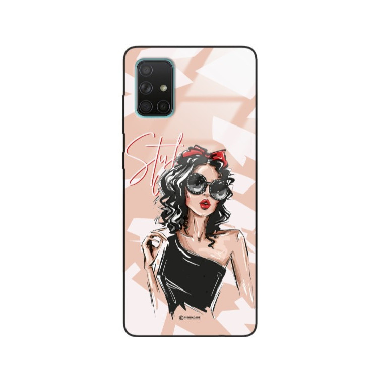 ETUI BLACK CASE GLASS NA TELEFON SAMSUNG GALAXY A71 ST_BAB-100