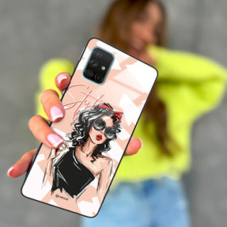 ETUI BLACK CASE GLASS NA TELEFON SAMSUNG GALAXY A71 ST_BAB-100