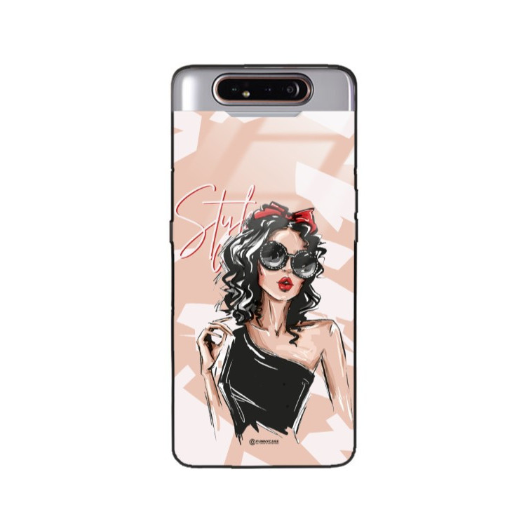 ETUI BLACK CASE GLASS NA TELEFON SAMSUNG GALAXY A80 ST_BAB-100