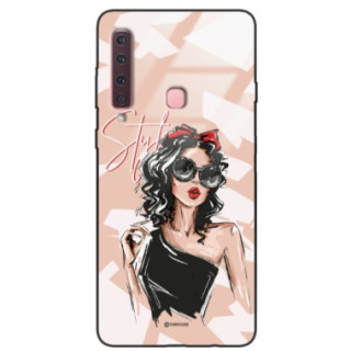 ETUI BLACK CASE GLASS NA TELEFON SAMSUNG GALAXY A9 2018 ST_BAB-100