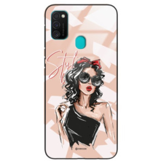 ETUI BLACK CASE GLASS NA TELEFON SAMSUNG GALAXY M30S / M21 ST_BAB-100