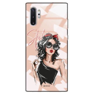 ETUI BLACK CASE GLASS NA TELEFON SAMSUNG GALAXY NOTE 10 PLUS ST_BAB-100