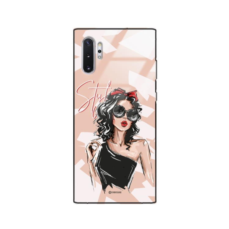 ETUI BLACK CASE GLASS NA TELEFON SAMSUNG GALAXY NOTE 10 PLUS ST_BAB-100