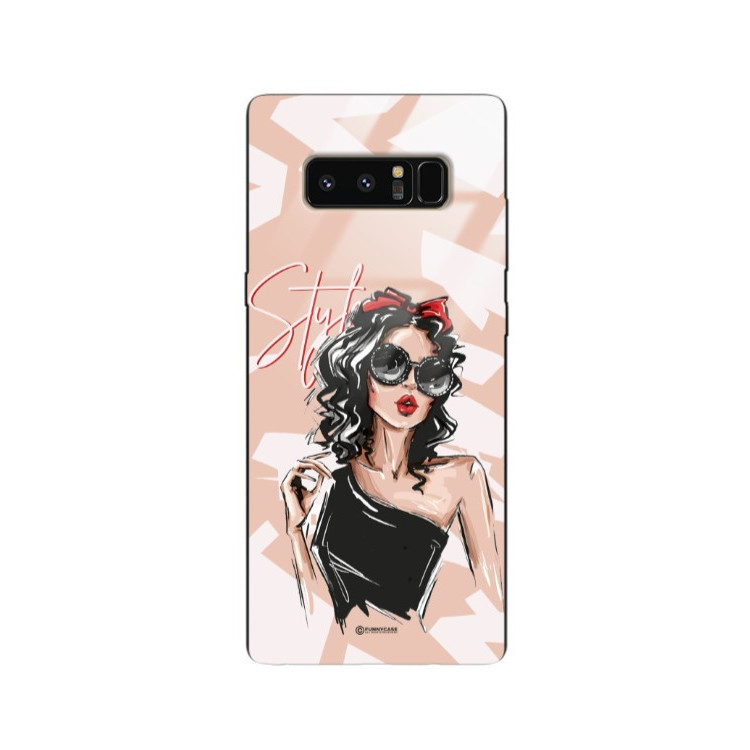 ETUI BLACK CASE GLASS NA TELEFON SAMSUNG GALAXY NOTE 8 ST_BAB-100