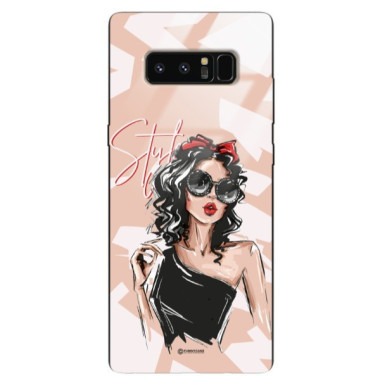 ETUI BLACK CASE GLASS NA TELEFON SAMSUNG GALAXY NOTE 8 ST_BAB-100