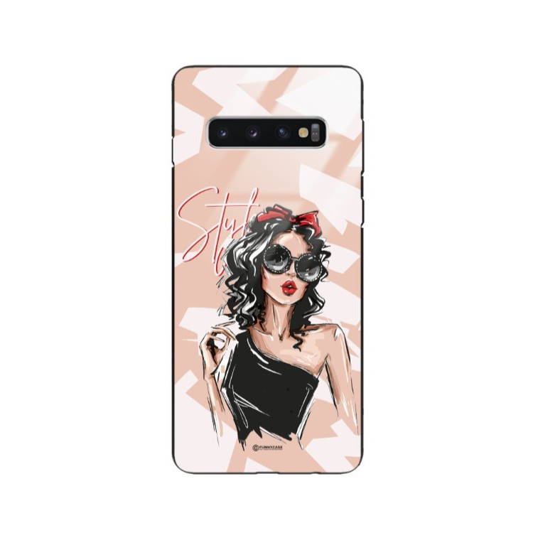 ETUI BLACK CASE GLASS NA TELEFON SAMSUNG GALAXY S10 ST_BAB-100