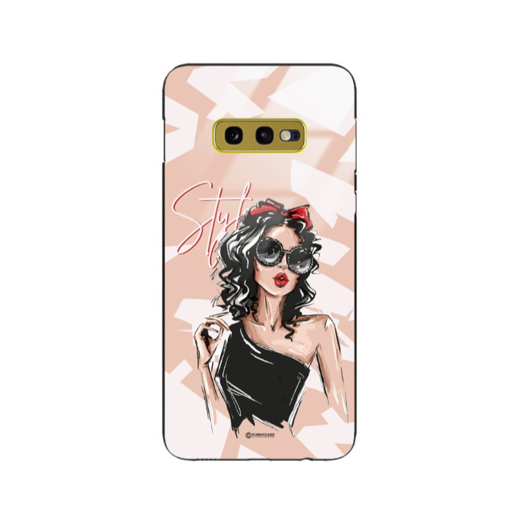 ETUI BLACK CASE GLASS NA TELEFON SAMSUNG GALAXY S10E ST_BAB-100