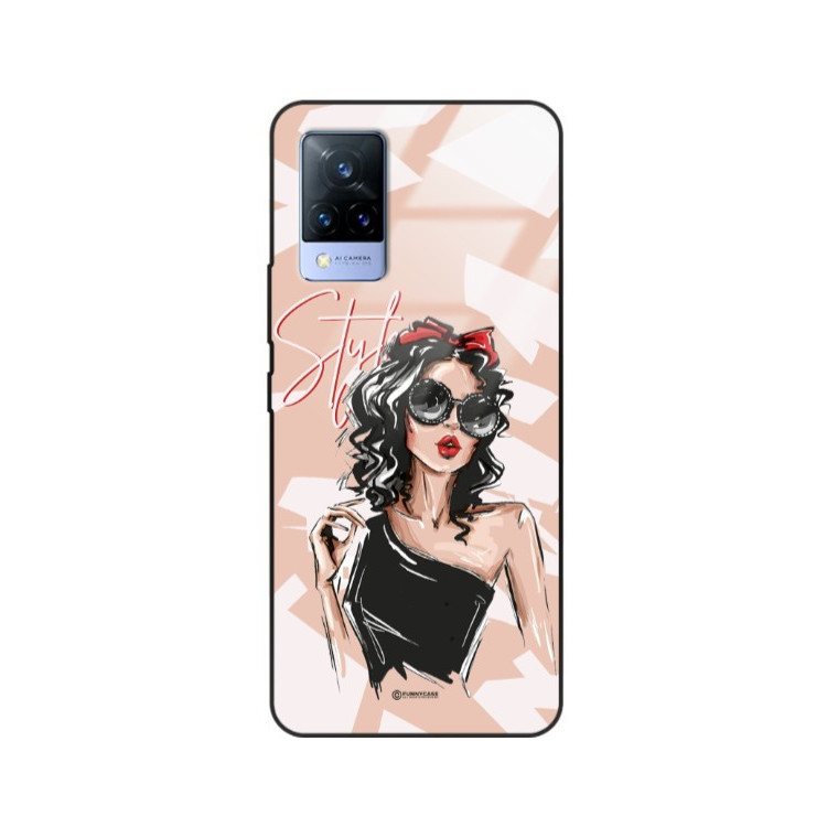 ETUI BLACK CASE GLASS NA TELEFON VIVO V21 / V21 5G ST_BAB-100