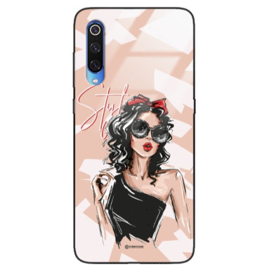 ETUI BLACK CASE GLASS NA TELEFON XIAOMI MI 9 ST_BAB-100