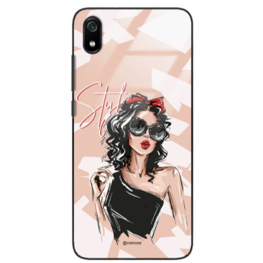 ETUI BLACK CASE GLASS NA TELEFON XIAOMI REDMI 7A ST_BAB-100