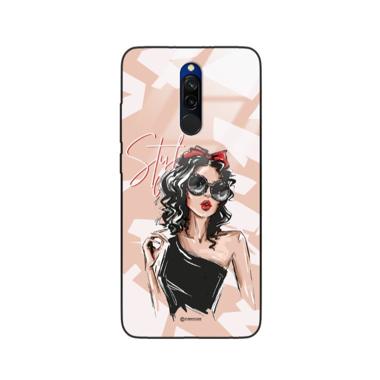 ETUI BLACK CASE GLASS NA TELEFON XIAOMI REDMI 8 ST_BAB-100