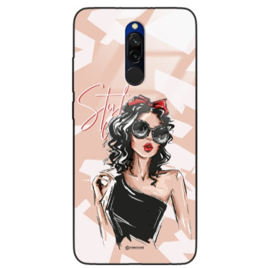 ETUI BLACK CASE GLASS NA TELEFON XIAOMI REDMI 8 ST_BAB-100