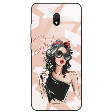 ETUI BLACK CASE GLASS NA TELEFON XIAOMI REDMI 8A ST_BAB-100