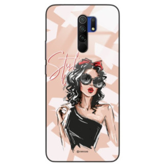 ETUI BLACK CASE GLASS NA TELEFON XIAOMI REDMI 9 ST_BAB-100
