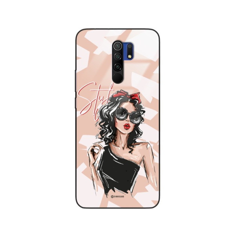 ETUI BLACK CASE GLASS NA TELEFON XIAOMI REDMI 9 ST_BAB-100