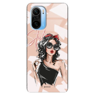 ETUI BLACK CASE GLASS NA TELEFON XIAOMI REDMI K40 / K40 PRO / POCO F3 ST_BAB-100