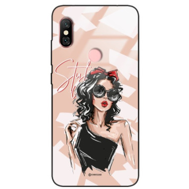 ETUI BLACK CASE GLASS NA TELEFON XIAOMI REDMI NOTE 6 / 6 PRO  ST_BAB-100