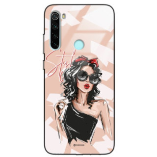 ETUI BLACK CASE GLASS NA TELEFON XIAOMI REDMI NOTE 8 / 8 2021  ST_BAB-100