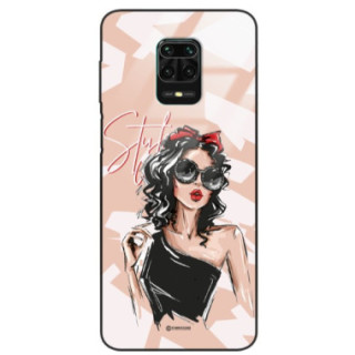 ETUI BLACK CASE GLASS NA TELEFON XIAOMI REDMI NOTE 9S / 9 PRO / 9 PRO MAX ST_BAB-100