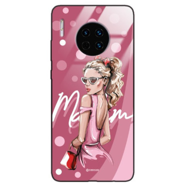 ETUI BLACK CASE GLASS NA TELEFON HUAWEI MATE 30 PRO ST_BAB-101