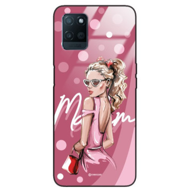 ETUI BLACK CASE GLASS NA TELEFON REALME V11 ST_BAB-101
