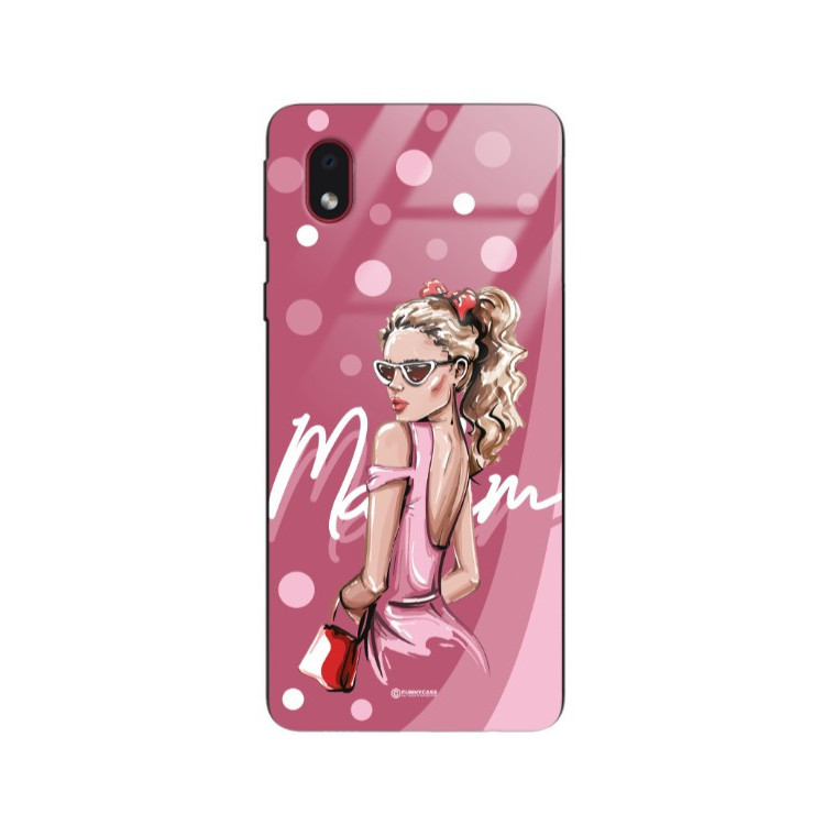 ETUI BLACK CASE GLASS NA TELEFON SAMSUNG GALAXY A01 CORE ST_BAB-101