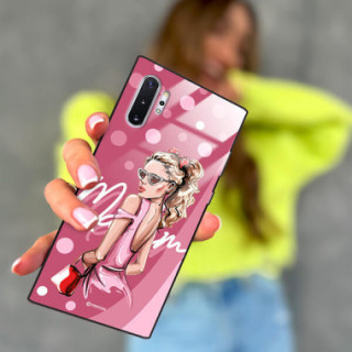 ETUI BLACK CASE GLASS NA TELEFON SAMSUNG GALAXY NOTE 10 PLUS ST_BAB-101